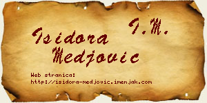 Isidora Međović vizit kartica